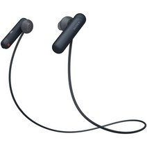 소니 SONY 무선 이어폰 WI-SP500 BQ : Bluetooth 지원 NFC 연결 대응 방적 사양 2018 년 모델 블랙