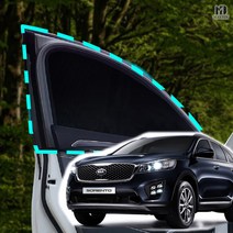 메이빈 차박 모기장 방충망 올뉴쏘렌토, SUV/RV-1열(좌+우)+세차타월