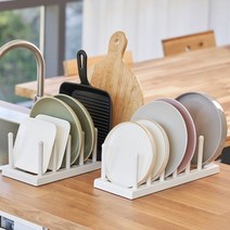 멜든 주방 싱크대 상부장 쟁반 그릇 접시 정리대 꽂이 거치대 접시렉, 흰색 (본체+스틱 20개)