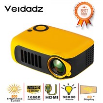 veidadz a2000 미니 프로젝터 320x240 픽셀 800 루멘 휴대용 led 홈 멀티미디어 비디오 플레이어 내장 스피커, 중국, 오렌지, AU 플러그