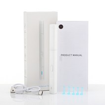 스마트 무선 비주얼 검이경 4.5mm 야광 귀 청소 도구 HD 내시경 스푼 왁스 충전식, 02 white