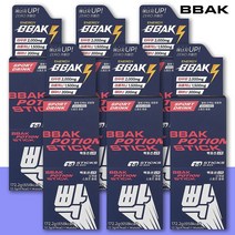 BBAK 빡포션 베리 zero카페인 아르기닌 타우린 테아닌 에너지부스터 분말스틱 14포 6Box (총 84포), 6개, 172.2g