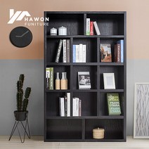 하원가구 플렉스 베이직 5단 1200 책장, 블랙