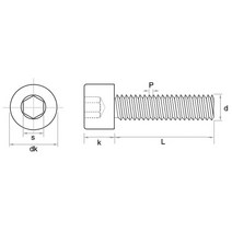 M3 M4 M5 M6 M8 304 A2 스테인레스 스틸 DIN912 육각 홀 붙이 볼트 렌치 L = 4-60mm, 06 M3x16mm(50PCS)