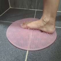 영그린 실리콘 발 각질제거 풋브러시, 1개, 블루