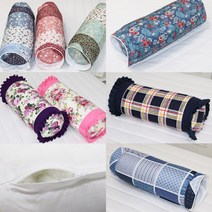 국산 옛날베개 모음 원형 부모님 할머니 펜션 베개 커버, 베개커버_매화(민트)