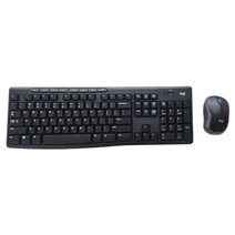 로지텍 무선 마우스 키보드세트 MK270, 블랙