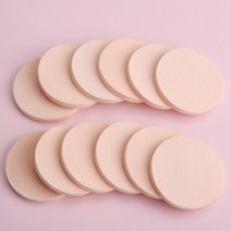 라온텐 메이크업 화장 퍼프 12개입, 12p, 베이지