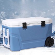 바퀴달린 이동식 아이스박스 100L 120L 잠금장치 야외, 고무 바퀴 45개+잠금 장치+선루프+산소 펌프, 고무바퀴45개+잠금장치+선루프+이중구멍산소펌프