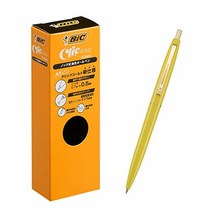 빅(Bic) 볼펜 클릭 골드 0.5 유성 블랙 매끄러운 옐로우 축 12개 CFCGYLW05BLKJ ビック(Bic) ボールペン クリックゴールド 0.5 油性 黒 なめらか イエロー軸 1