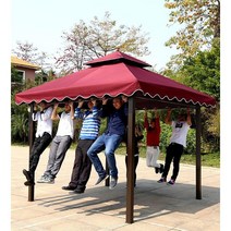 파고라 썬룸 차양막 파라솔 정자 지붕 조립식 농막, 29 4x4M정방형(투명천O)