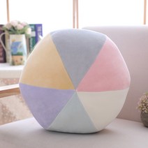 무지개 붙박이의자 쿠션 등방석 소형 등쿠션 의자쿠션 포인트 모찌 의자쿠션 인테리어, 컬러 볼 35 x 35cm