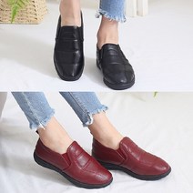 벨루치슈즈 여성 누빔 3cm 중년 통굽 단화 로퍼 컴포트화