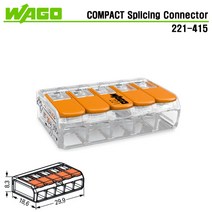 와고 전선커넥터 컴팩트형 레버형 전선연결 221 5폴