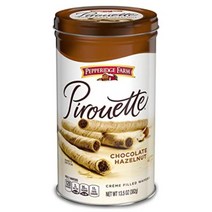 페퍼리지 팜 피루엣 쿠키 초콜릿 헤이즐넛 크리미 필드 웨이퍼 13.5oz, 1팩