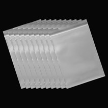 질기고 두꺼운 투명 소형 대형 지퍼백 0.16mm, 1개입, 10개
