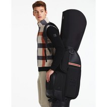 [정품인증] 259232 닥스 골프 [ONLINE EXCLUSIVE] [BEST SELLER] 블랙 짜임 조직 라인 경량 캐디백 DGGF3F901BK, XXX