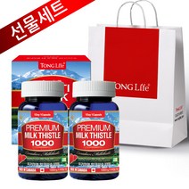 선물세트+통라이프 프리미엄 밀크씨슬1000 (간건강에도움)2개월-2병, 2개입