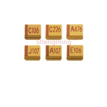 20PCS 1206 형 16V 25V 1 미크로포맷 2.2 4.7 10 SMD 탄탈륨 커패시터, 03 16V4.7UF 475C