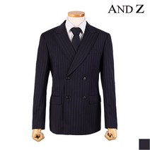 지오지아 앤드지 스트라이프 더블버튼 정장자켓 (BZY3SB1152)