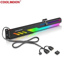 모니터베사홀 어고트론모니터암 nbh100 nbf100a ca2 Coolmoon dragonscale gt8 수직 gpu 지원 브래킷 다채로운 5v a-rgb 브래킷 컴퓨터, 검은색, 1개