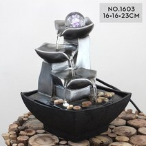 실내분수대 미니 분수대 장식품Rockery 폭포 명상 도움 공기 가습기 가정 데스크탑, 1603년, 220이었다