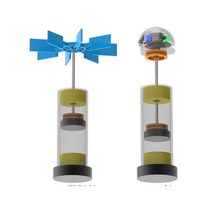 자석의성질 자기부상 플로펠러형 과학완구 교구 유아기관 체험 실험키트 DIY S극