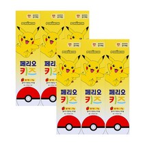 페리오키즈 포켓몬스터 키즈 치약 딸기향 75g 6개