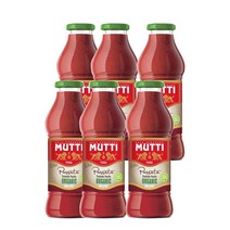 무띠 파사타 토마토 퓨레 560g Mutti Passata Tomato Puree, 6팩, 6개