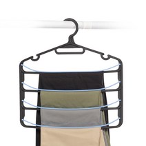 달빛별빛 프리미엄 4단 바지걸이 색상랜덤 치마/바지걸이, 10개, 랜덤