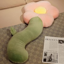 러블리 플라워 쿠션 잠자기 비디 필로우 베개 침대 쿠션 침실 긴 베개 휴식 롱 모찌 쫀득 다용도, 130cm, 핑크 플라워