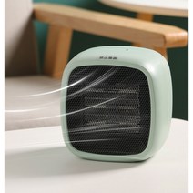 마카롱 미니 온풍기 열풍기 쾌속발열 사무실 팬히터 PTC 온풍기 돼지코 제공, 그린