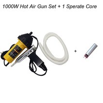 플라스틱 용접기 핫 스테이플러 인두기 pp pe abs pvc 용접에 대 한 1000w 뜨거운 공기 총 노즐 호스 키트가 있는 용접 토치 총 온도 조절 열 총, 씨엔, 1000w 열기구 b