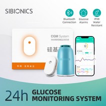 당도계 휴대용 측정기 Sibionics-혈당 24 시간 실시간 모니터링 테스터 당뇨병 설탕 센서 가정용 스캐너 손가락 없는 건강 모니터, [01] 1 piece