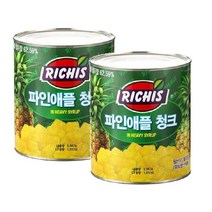 리치스 파인애플 청크 3kg 디저트, 2개
