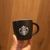 스타벅스 머그컵 블랙 사이렌 로고 에스프레소 89ml, 단품, 1개