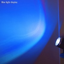 빔프로젝트 미니 프로젝트 휴대용 가정용 바닥 광고 빔 프로젝터 LED 무대 조명 스포트라이트 RGB 깜박이, 03 Blue