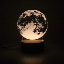 보름달 아크릴 무드등-색상 밝기 조절 가능