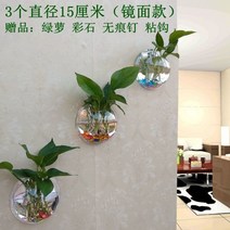 거실 벽장식 벽걸이 어항 원형 수족관 인테리어 용품, G15CM직경거울3개
