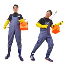 가슴장화 보급형 해루질 장비 낚시 웨이더 전신 바지 무릎 멜빵 갯벌체험 체스타, 가슴장화(어린이용), (블루)230mm