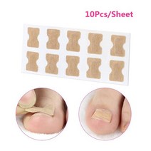 내성발톱테이프 교정 내성발톱 치료 10 pcs 네일 테이프 스티커 안티 롤 손톱 접착제없는 발가락 속지 교, 01 Multicolor