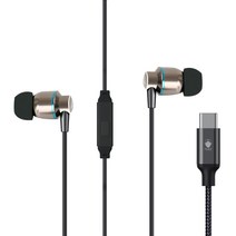 너츠 2way 스피커 DAC C타입 유선이어폰 NUTZ NE-50, NUTZ NE-50 블랙