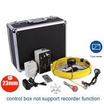 배관 내시경 카메라 512hz sonde 송신기 로케이터 수중 비디오 시스템 파이프 벽 검사 하수도 세트 (10인치 IPS 모니터 포함), 40 메터, 7inch 23mm