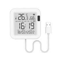CoRui WiFi 온도 및 습도 센서 LCD 스크린 전시 적외선 감지 센서 Alexa Google 스마트 Life TUYA, [01] 01