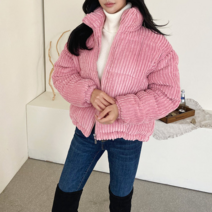 빅골지 왕골덴 집업 패딩 점퍼