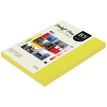 종이문화 프린트 프로 칼라 복사용지 No 08 브라이트옐로우 80g, B5, 170매