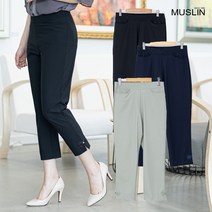 엄마옷 모슬린 쿨 나비수 8부 일자 바지 PN205102마담 미시옷 50대 중년여성의류 60대 엄마옷 빅사이즈 할머니옷 여성옷 여름