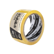 C2L 40M 롯데 이지온 투명 테이프 폭5CM 택배테이프 포장용테이프 OPP테이프 접착력강한테이프 박스테이프 투명박스테이프 강력테이프