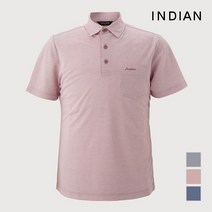 INDIAN 면혼방 솔리드 에리형 반팔티셔츠_MIEASYM2301
