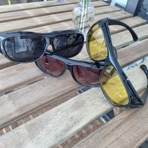 라이딩 낚시 안경커버 선글라스 안경위에 덧쓰는 선글라스 방풍 바람막이 스포츠 고글형, 주황